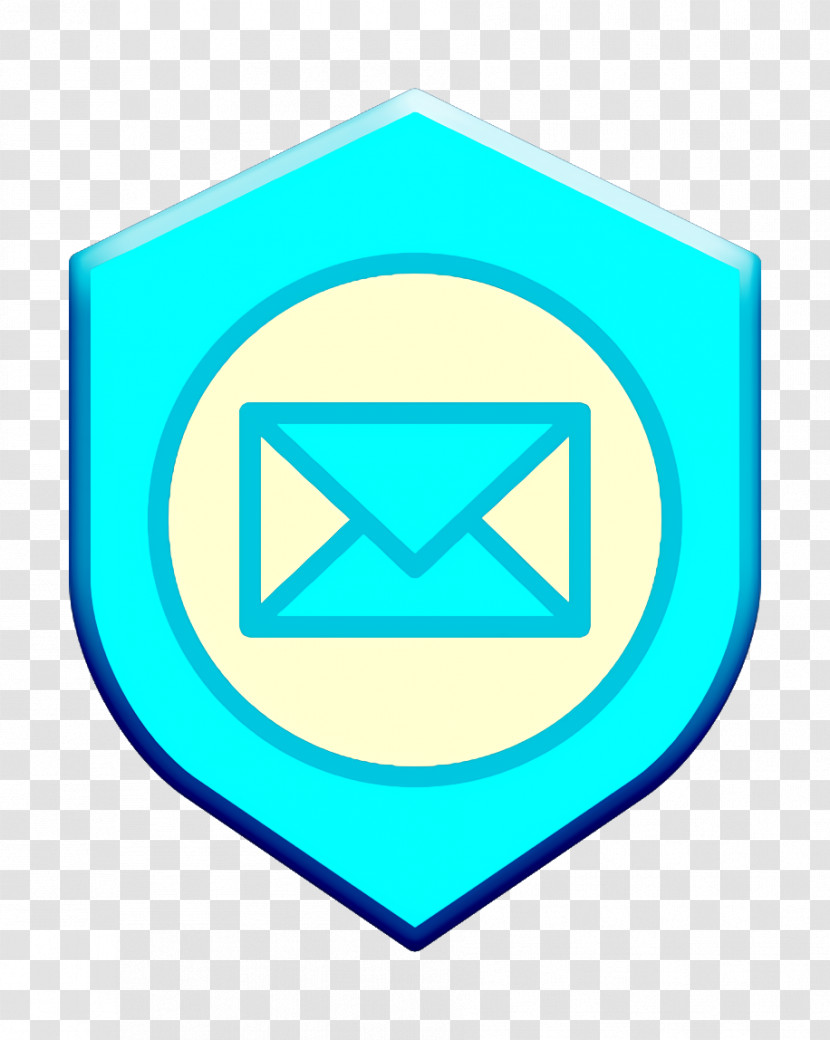 Mail Icon Cyber Icon Shield Icon Transparent PNG