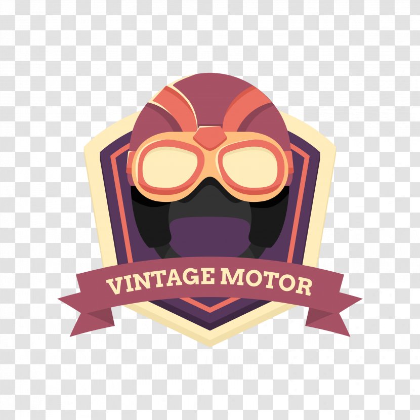 Motorcycle Helmet Euclidean Vector - Vintage Transparent PNG