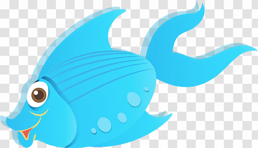 Fish Fish Aqua Cartoon Turquoise Transparent PNG