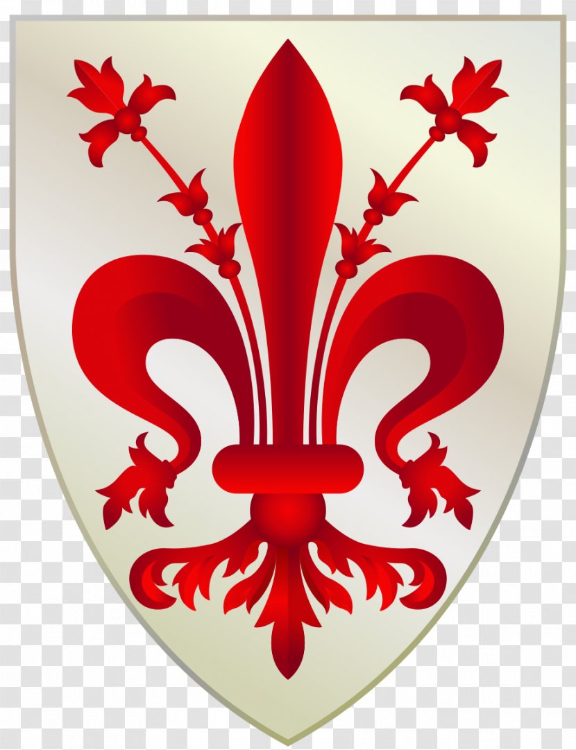 Republic Of Florence Coat Arms Fleur-de-lis Blazon - Metropolitan Cities Italy - Arm Transparent PNG