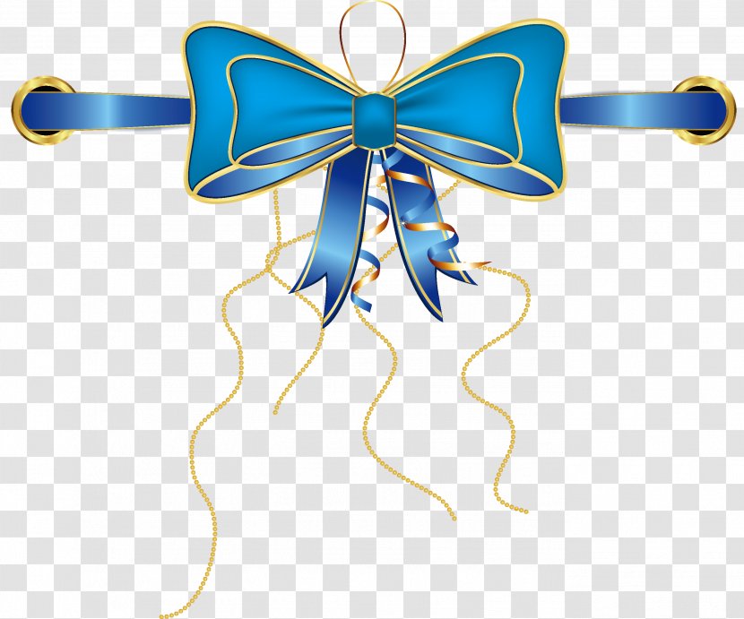 Butterfly Shoelace Knot Blue - Electric - Decorative Bows Transparent PNG