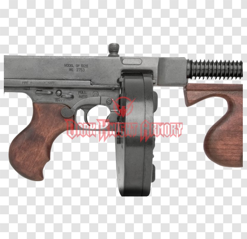 Trigger Thompson Submachine Gun Firearm - Silhouette - Weapon Transparent PNG
