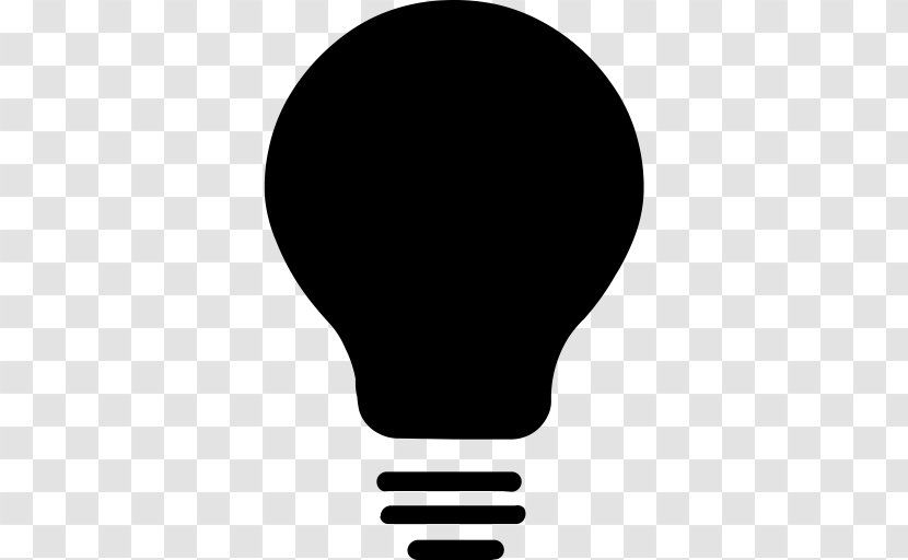 Incandescent Light Bulb - Blackandwhite Transparent PNG
