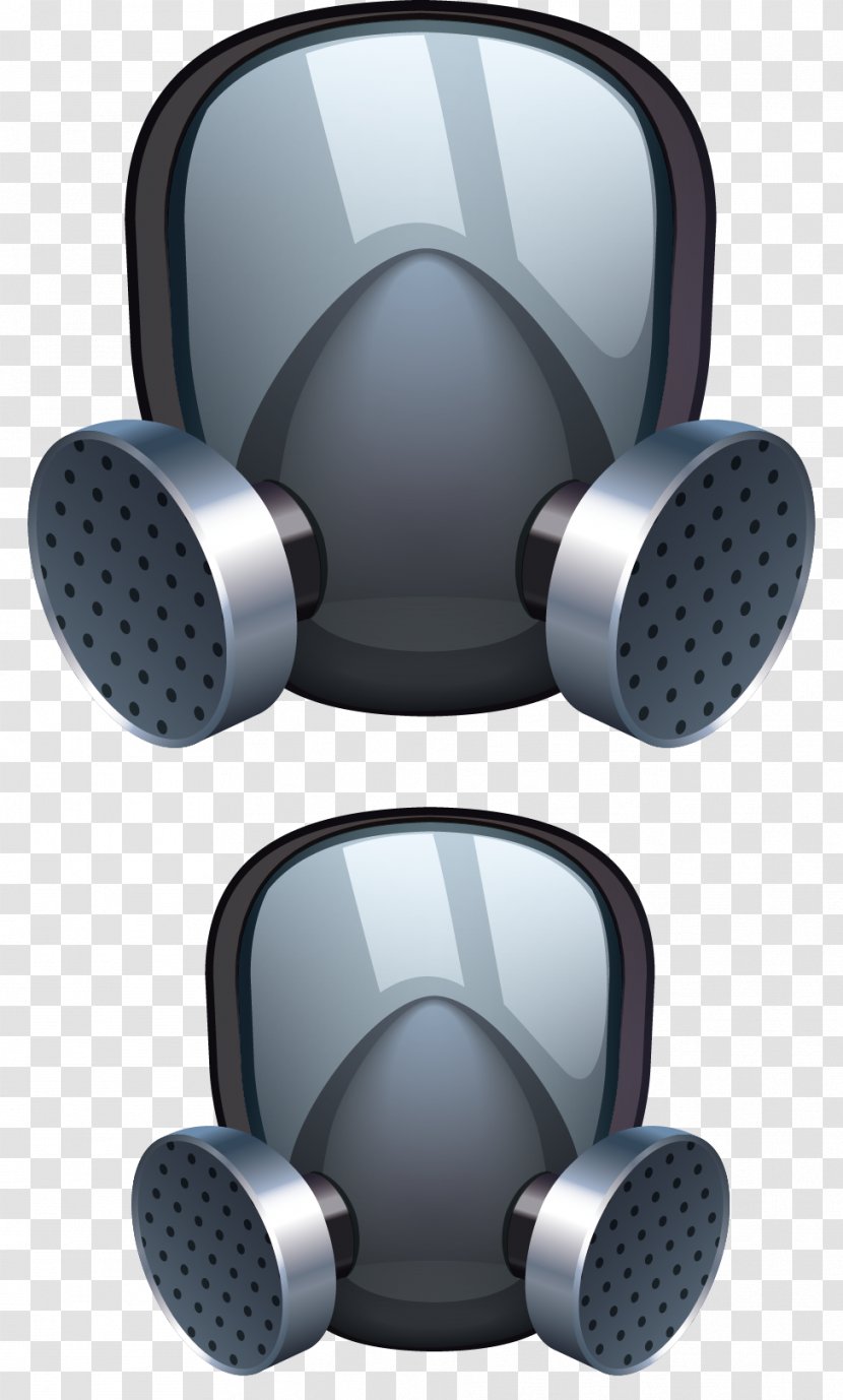Gas Mask - Personal Protective Equipment - Mirror Vector Transparent PNG