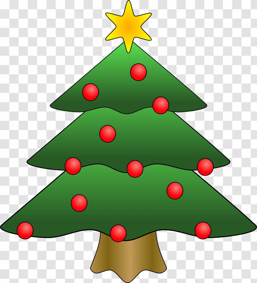 Christmas Tree Clip Art - Spruce - Color Transparent PNG