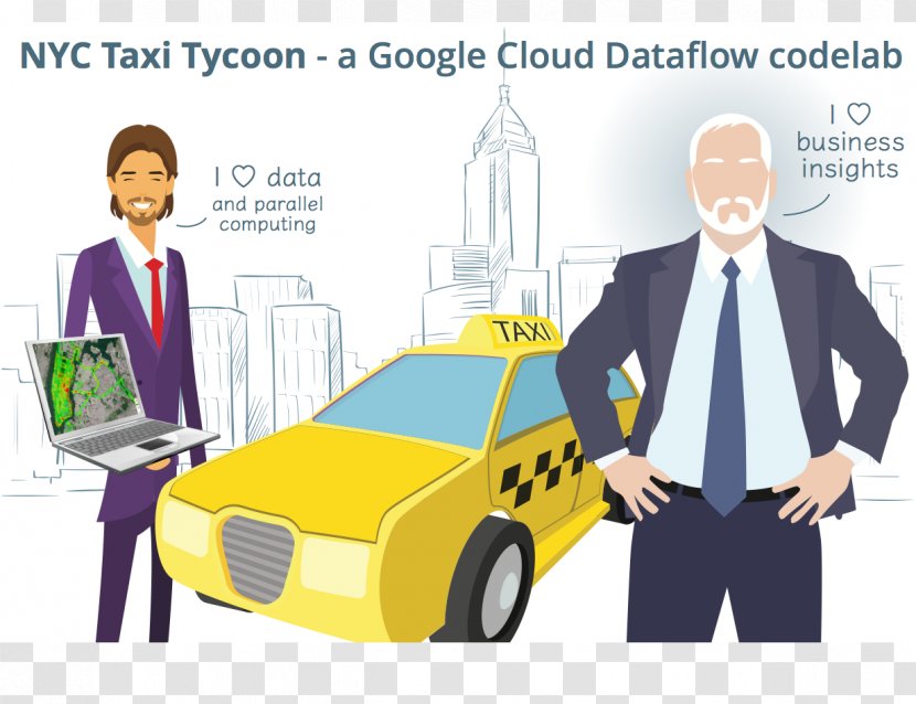 Google Cloud Platform Computing Taxi Dataflow - Organization Transparent PNG