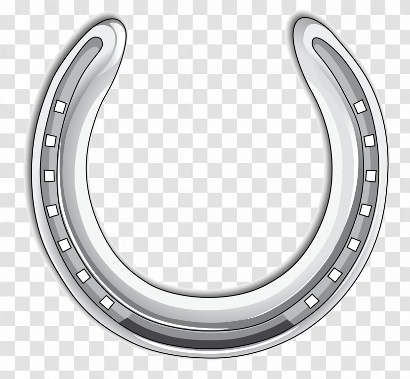 Horseshoes Horse Supplies Horseshoe Metal Games - Rim Silver Transparent PNG