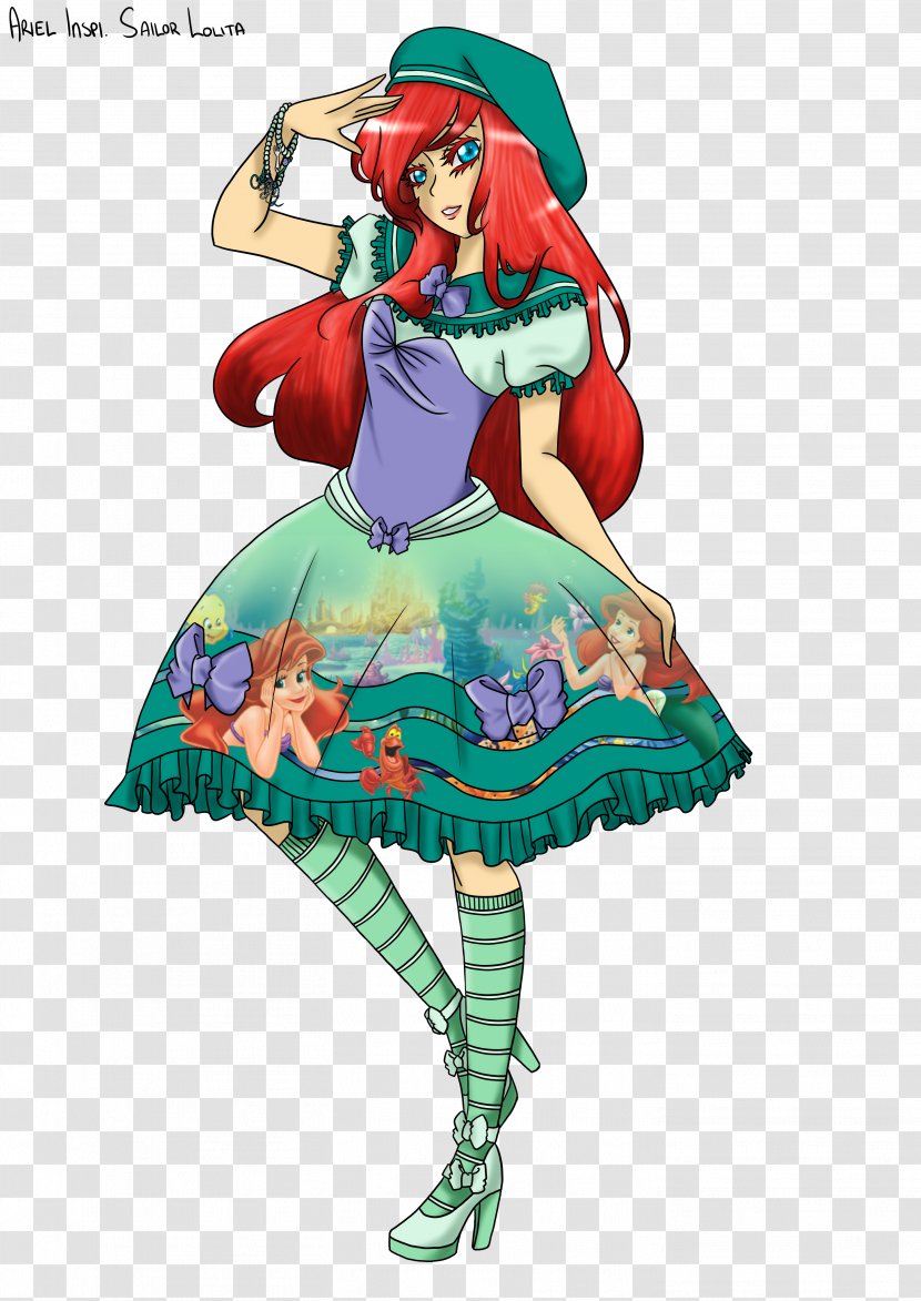 Ariel Disney Princess Fan Art Sailor - Silhouette - Kida Transparent PNG