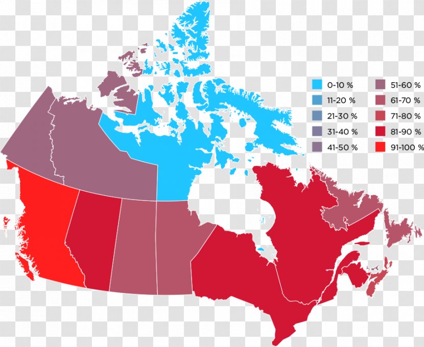 Canada Vector Map - Diagram Transparent PNG