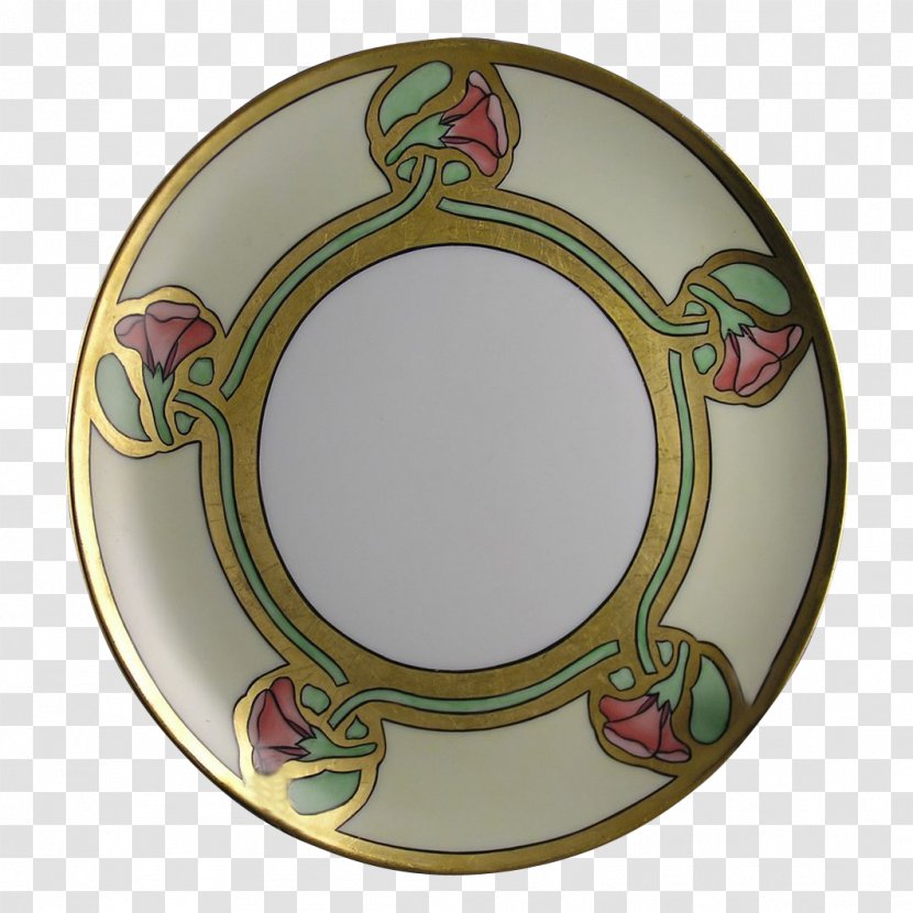 Plate Selb Limoges Porcelain Art Nouveau - Ceramic Transparent PNG