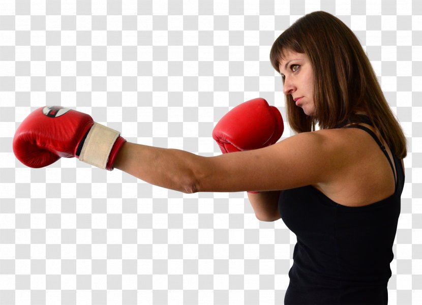 Boxing Glove Floyd Mayweather Womens - Watercolor - Boxer Woman Transparent PNG