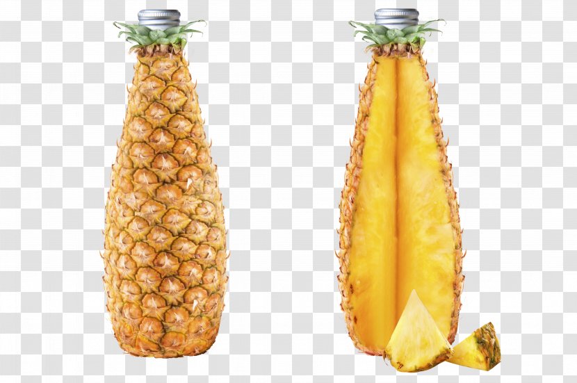 Pineapple Beer - Fruit - Drink Bottle Transparent PNG