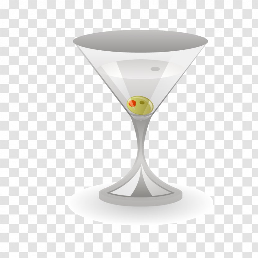 Martini Cocktail Cup Glass - White Wine Transparent PNG