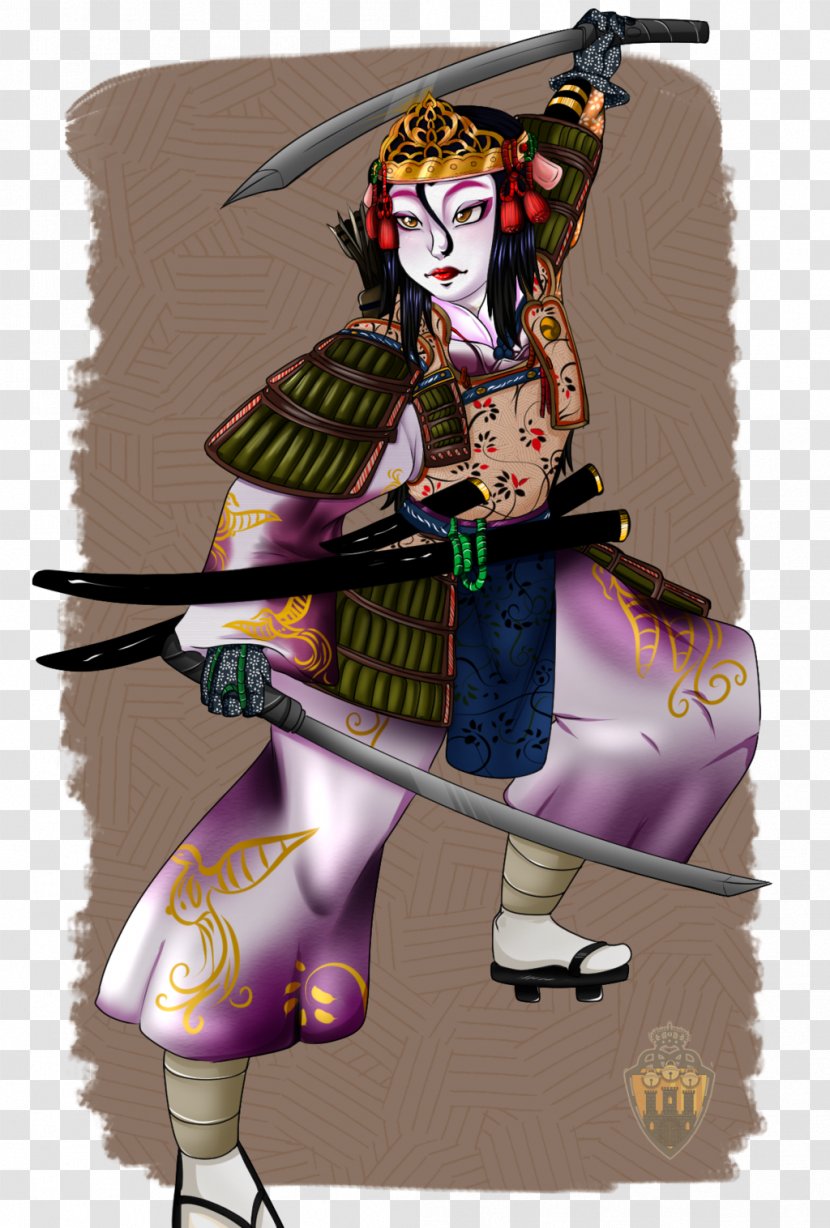 Onna-bugeisha Japan Warrior Samurai Art - Cartoon Transparent PNG