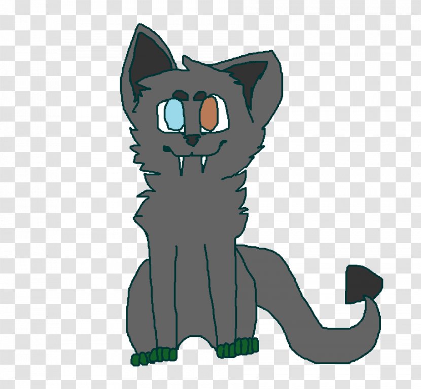 Whiskers Kitten Black Cat Horse - Legendary Creature - Fang Transparent PNG