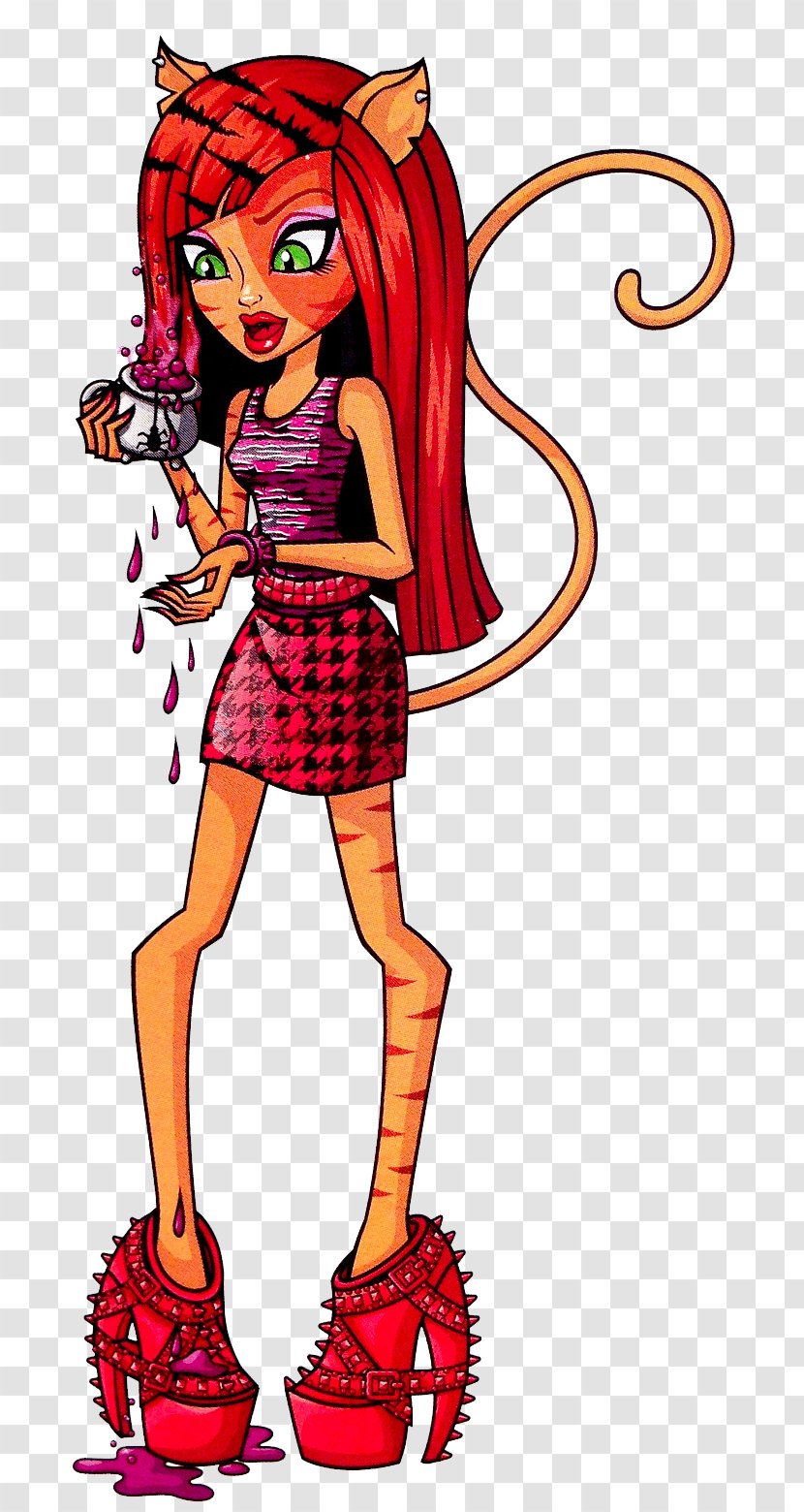 Monster High Doll Werecat Toy - Watercolor Transparent PNG