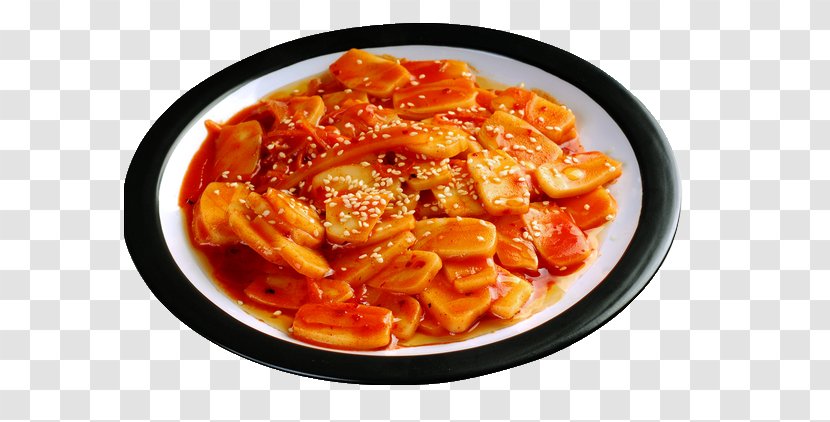 Tteok-bokki Nian Gao Rice Cake Chinese Cuisine Fried Transparent PNG