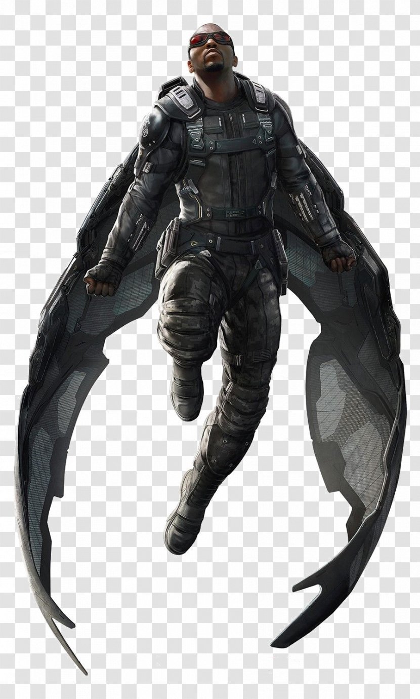Falcon Captain America Marvel Cinematic Universe Comics Character - The Winter Soldier Transparent PNG