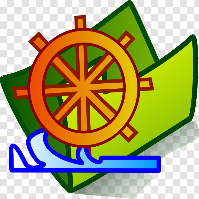 Water Wheel Watermill Clip Art - Ship - Steering Transparent PNG