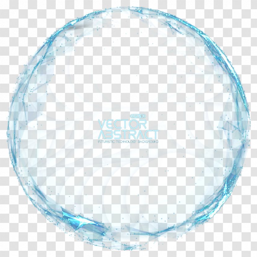 Circle Area Pattern - Aqua - Blue Ball Light Effect Transparent PNG