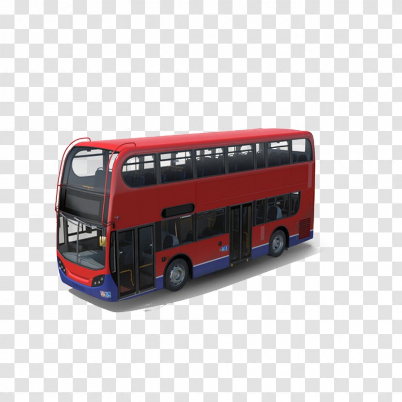 London Double-decker Bus Alexander Dennis Enviro400 - Compact Car - ENVIRO400 Transparent PNG