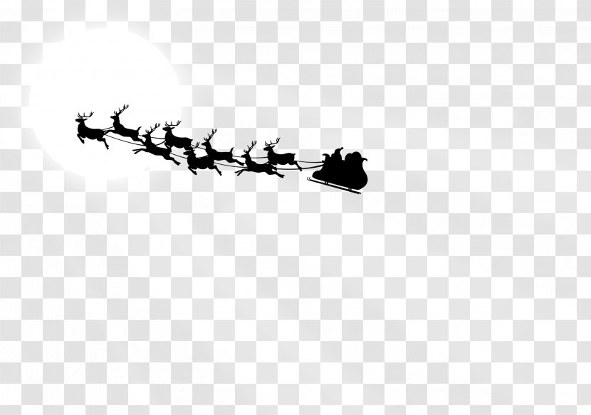 Reindeer Christmas Gratis - Shadow - Santa's Sleigh Transparent PNG