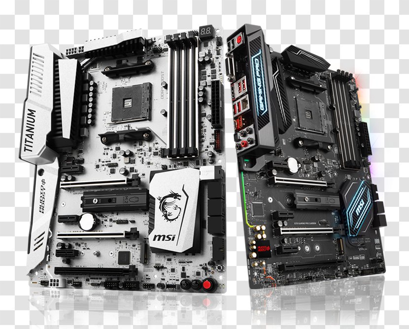 Socket AM4 MSI X370 XPOWER GAMING TITANIUM Motherboard ATX PRO CARBON - Electronics - Computer Component Transparent PNG