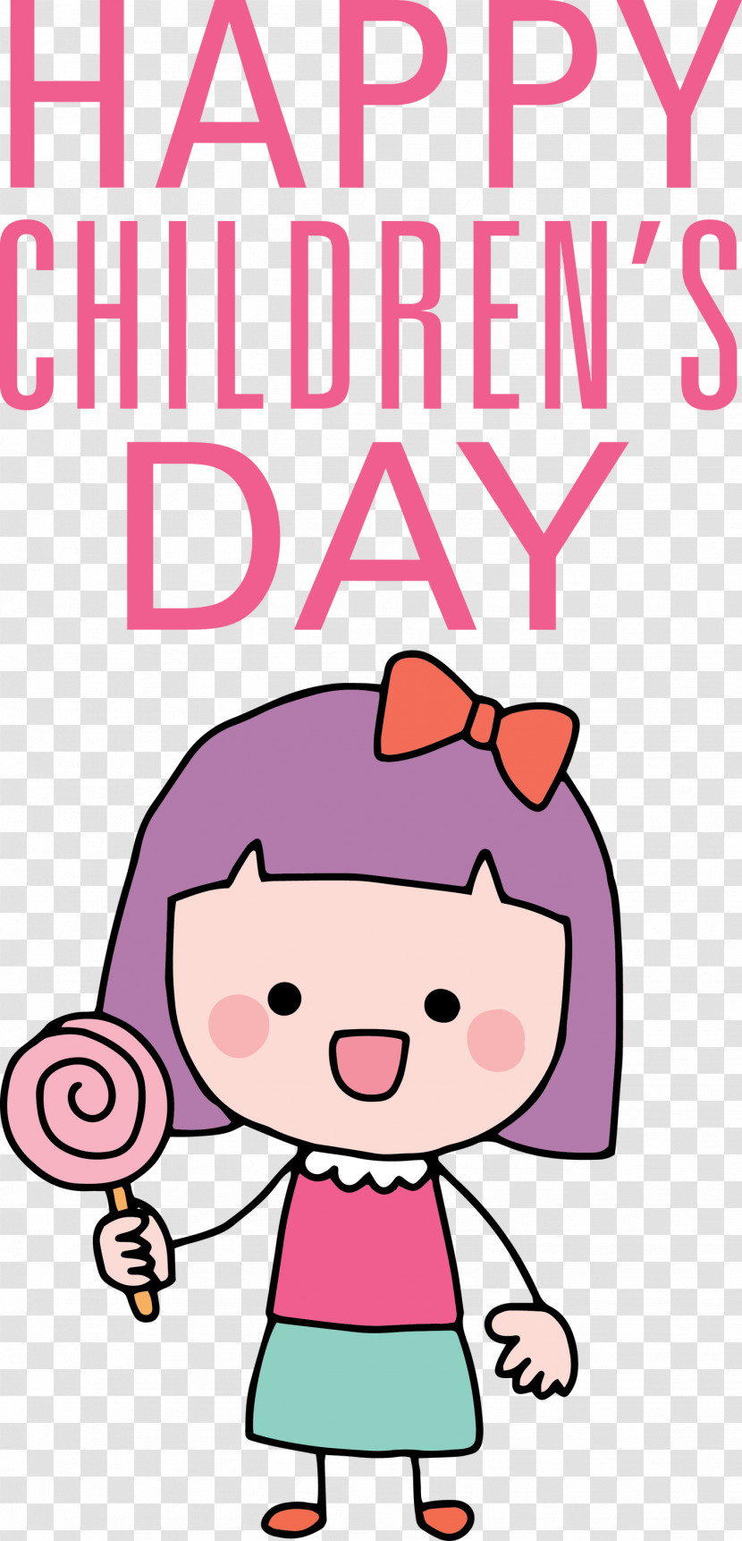 Cute Childrens Day Banner Transparent PNG