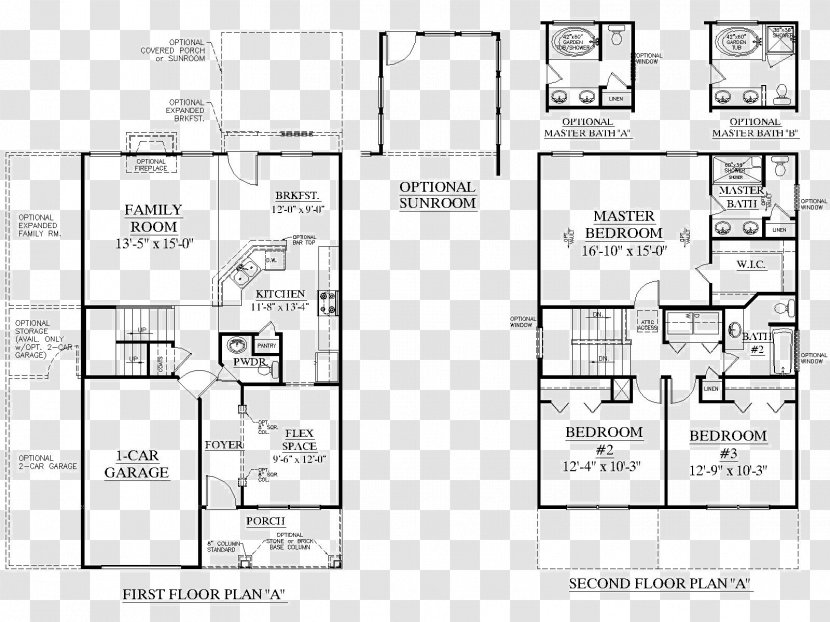 Floor Plan House - Bedroom - Design Transparent PNG