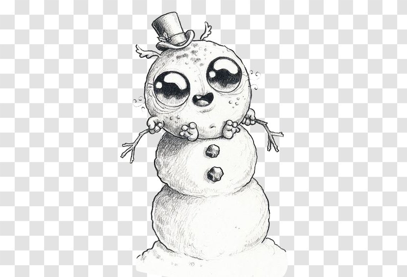 Drawing Snowman Doodle Art - Body Jewelry - Winter Transparent PNG