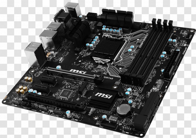 Motherboard LGA 1151 MSI B150M Mortar MicroATX - Msi Z170m - Computer Cooling Transparent PNG