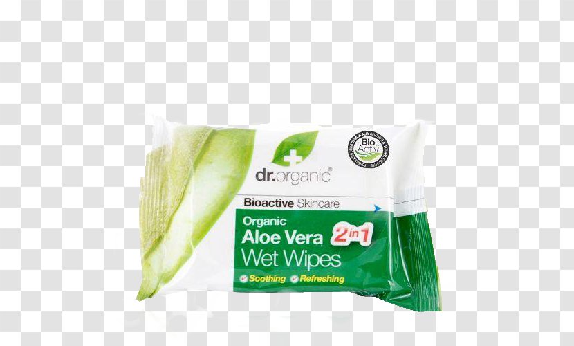 Aloe Vera Organic Food Wet Wipe Gel Skin Care - Product - Humid Transparent PNG