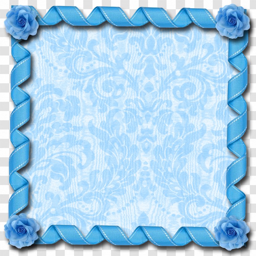 Picture Frames Paper Ribbon Molding - Blue Transparent PNG