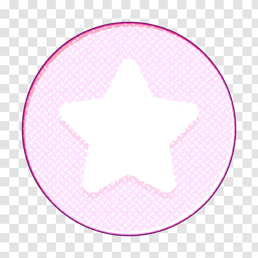 Star Icon - Logo - Sticker Magenta Transparent PNG
