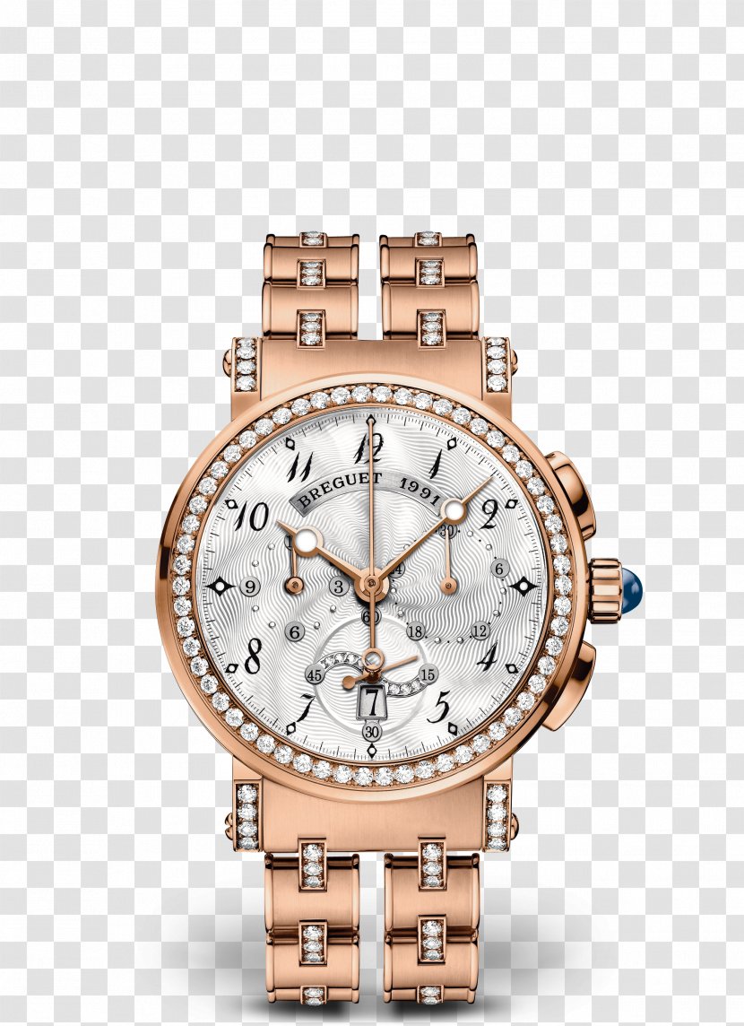Breguet Watch Clock Chronograph Rue Bréguet - Silver Transparent PNG