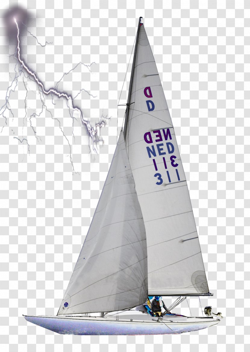 Dinghy Sailing Cat-ketch Yacht - Sail Transparent PNG