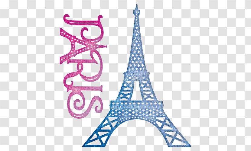 Eiffel Tower Suaje Drawing Clip Art - Adhesive - Vector Transparent PNG