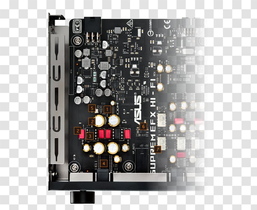 Electronic Component Motherboard Audio High Fidelity ASUS ROG Rampage V Edition 10 Transparent PNG