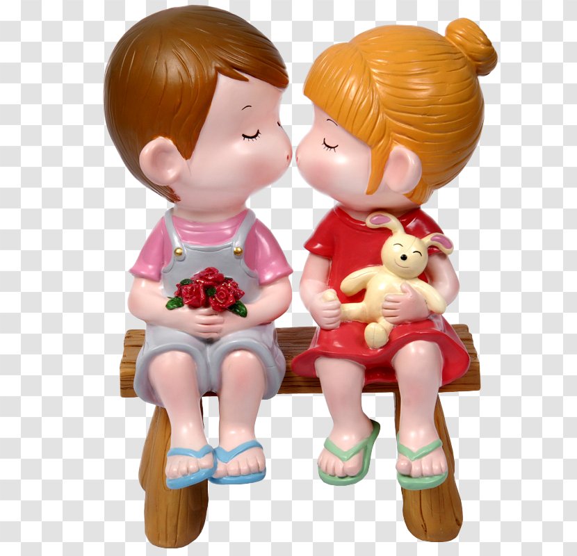 Doll Gift Kiss - Love - Dolls Transparent PNG