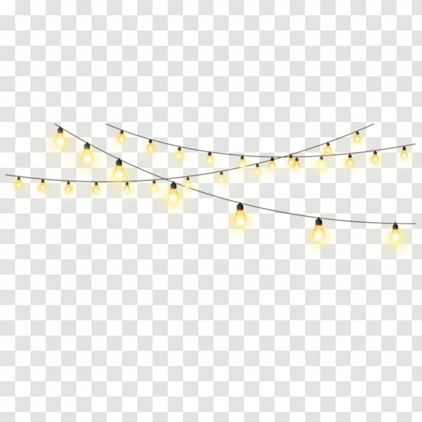 Body Jewellery Yellow Line Human - Anklet - Lights Transparent PNG