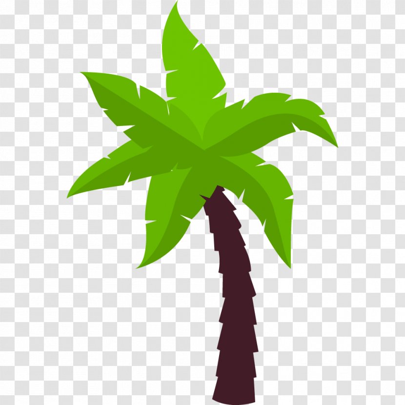 Coconut Bar Tree Cartoon - Plant Transparent PNG
