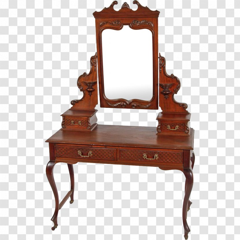 Table Antique Lowboy Vanity Furniture - End Transparent PNG