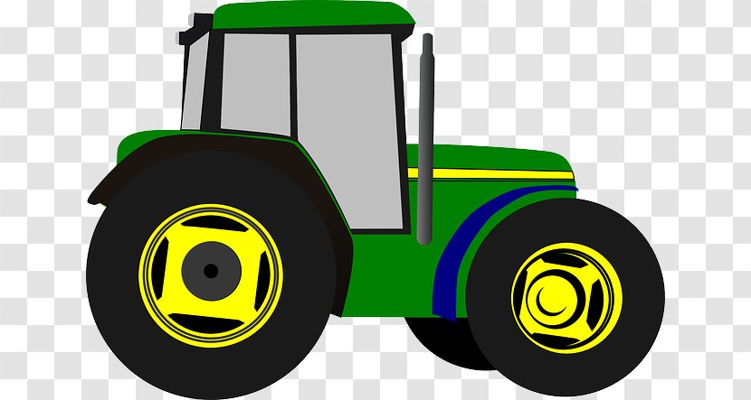 Clip Art Green Tractor Openclipart Free Content - Automotive Design - Farm Equipment Transparent PNG