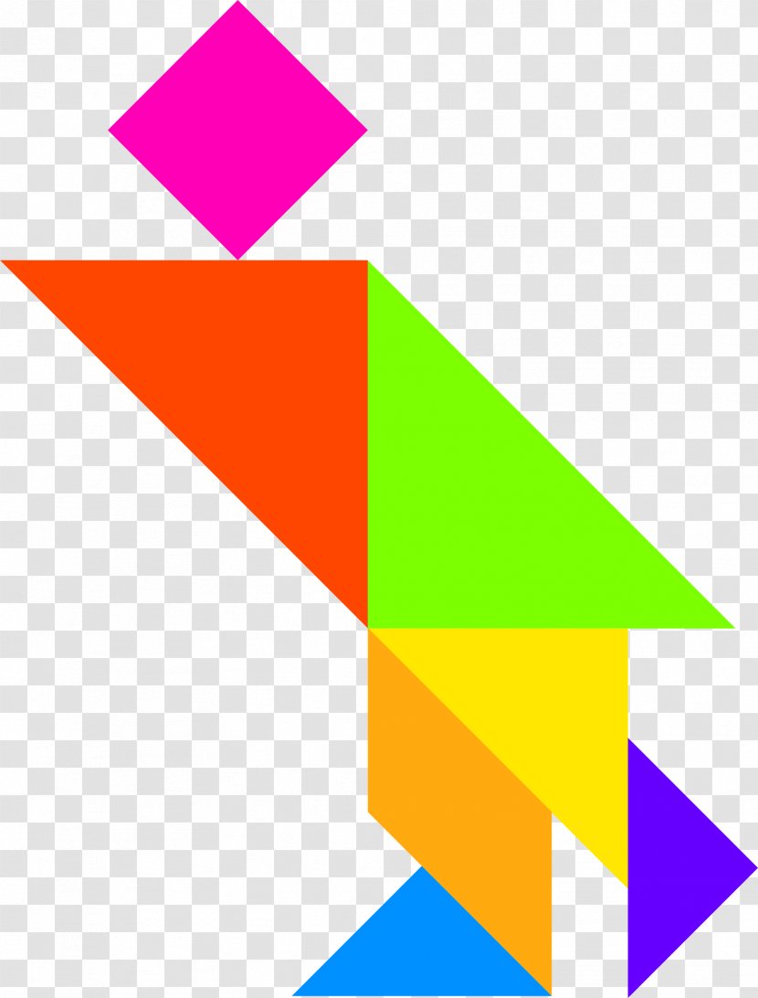 Tangram Triangle Clip Art - Text - Rectangle Transparent PNG