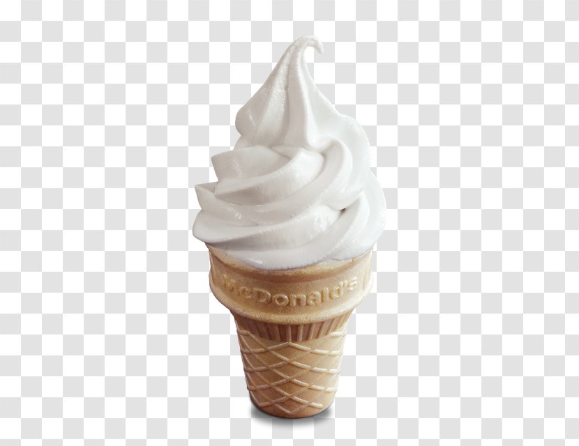Ice Cream Cone Biscuit Roll McDonald's - Soft Serve - Cones Transparent PNG