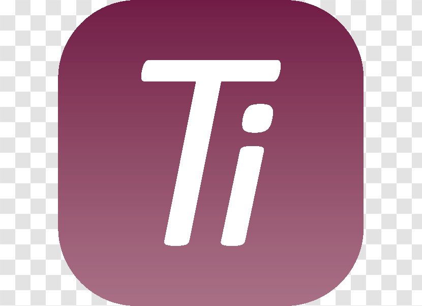 Hair Iron Brand Titanium Logo - Violet - Scratch Resistant Transparent PNG