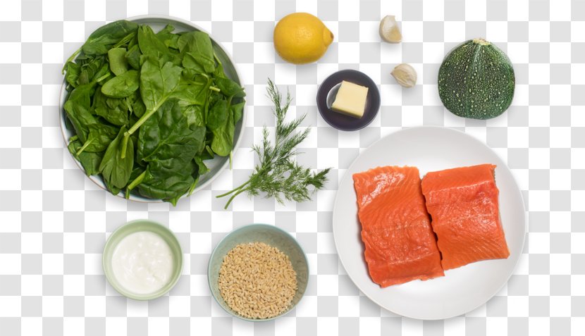Leaf Vegetable Vegetarian Cuisine Recipe Garnish Diet Food - Salmon Fillet Transparent PNG