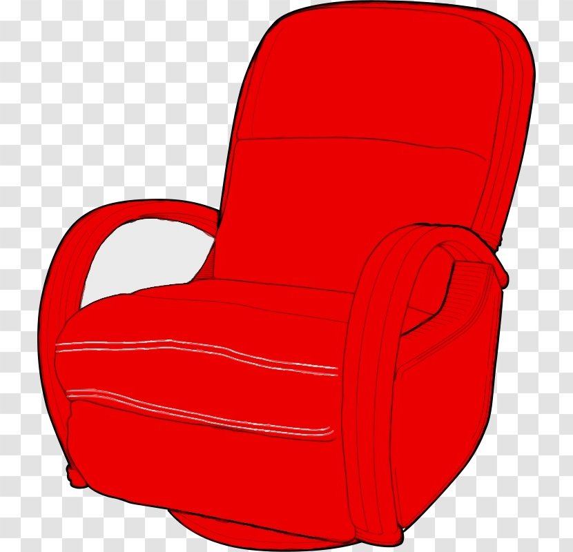 Baby Cartoon - Red - Recliner Furniture Transparent PNG