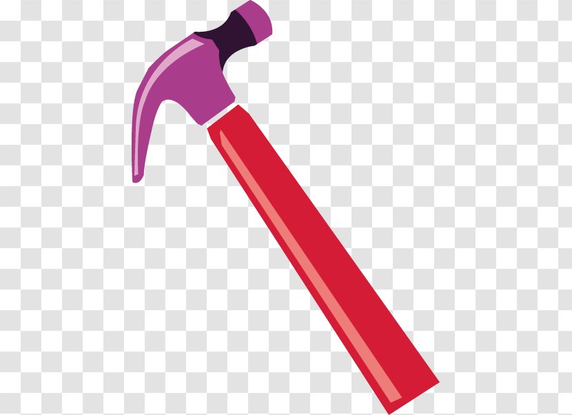 Euclidean Vector Hammer Download Building - Magenta Transparent PNG