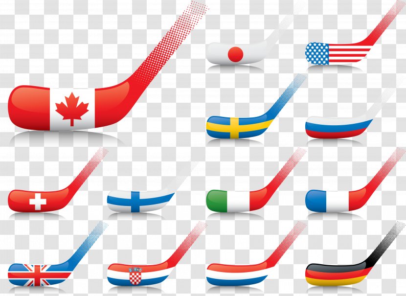 Golf Club Hockey Stick - Sport - There Are Countries Flags Vector Transparent PNG